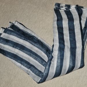 Target Blue and White Striped Scarf